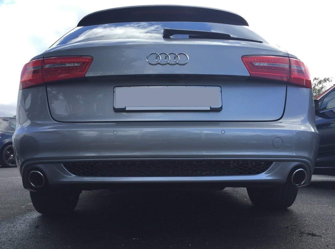 AUDI A6 C7 4G 2011-2014 DIFFUSORE LOOK S6 S-LINE SPOILER POSTERIORE GRIGIO PLATINO AUTOELEGANCERICAMBI