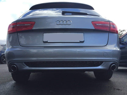 AUDI A6 C7 4G 2011-2014 DIFFUSORE LOOK S6 S-LINE SPOILER POSTERIORE GRIGIO PLATINO AUTOELEGANCERICAMBI