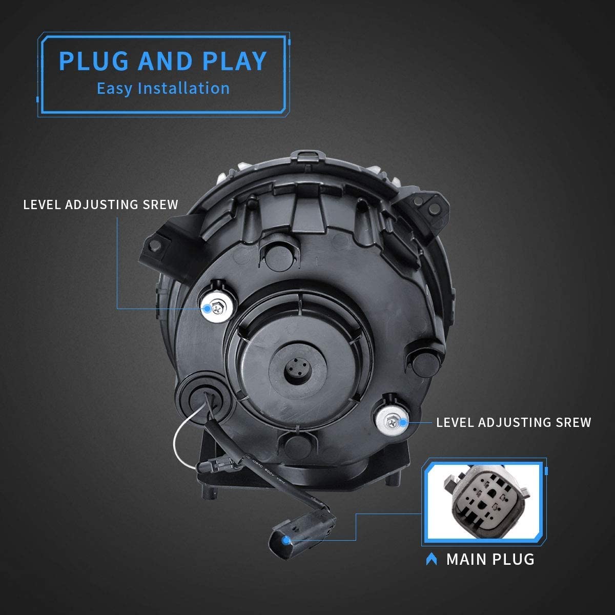 JEEP WRANGLER JL 2018+ COPPIA FARI ANTERIORI LENTICOLARI FULL LED