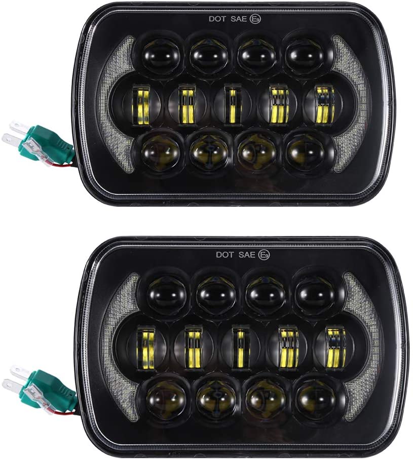 JEEP WRANGLER YJ CHEROKEE XJ NISSAN PATROL Y60 COPPIA FARI FANALI ANTERIORE LED