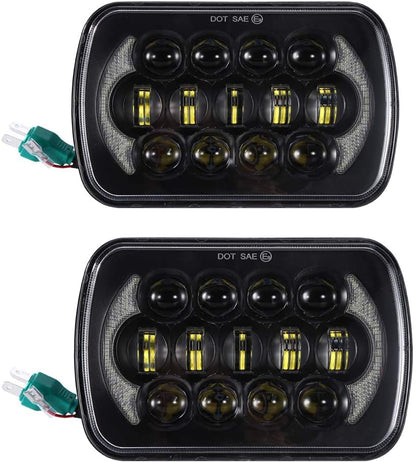 JEEP WRANGLER YJ CHEROKEE XJ NISSAN PATROL Y60 COPPIA FARI FANALI ANTERIORE LED