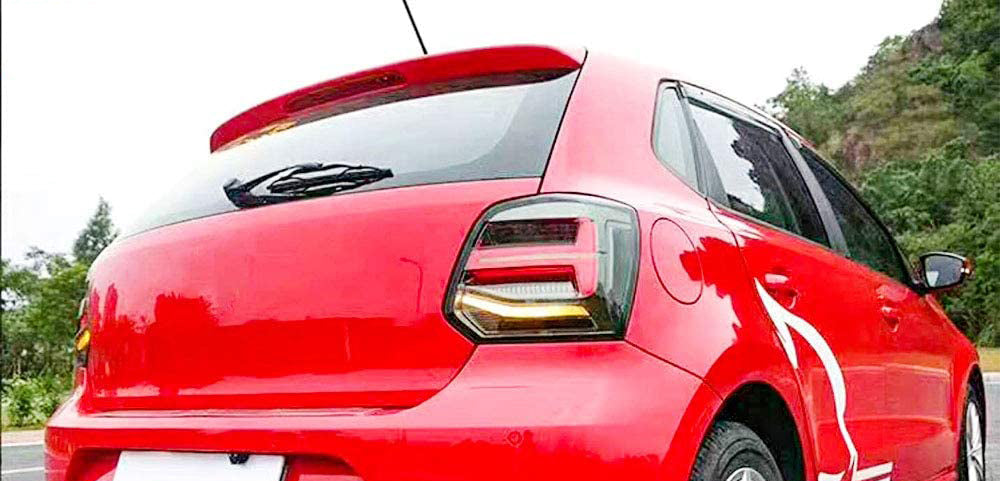VW POLO 6R 2009-2017 REAR LIGHTS DYNAMIC INDICATOR LED FULL LED HEADLIGHTS BLACK
