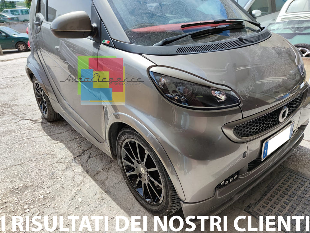 SMART FORTWO 451 SET 4 PIECES SPOILER MUDGUARDS WIDEENED IN ABS