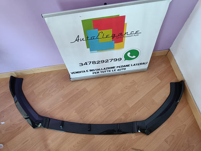 AUDI A3 8V 2017+ SLINE SOTTO PARAURTI ANTERIORE SPLITTER ABS CARBONIO 0286 AUTOELEGANCERICAMBI