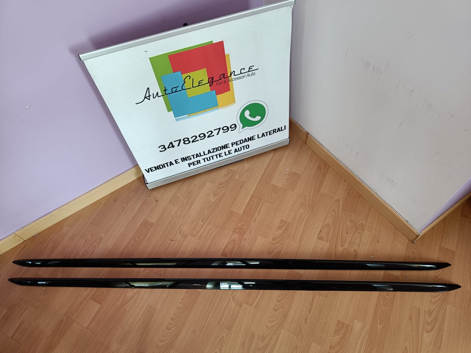 AUDI MINIGONNE LATERALI SOTTO PORTA SLINE ABS NERO LUCIDO TOP QUALITA' 0270 AUTOELEGANCERICAMBI