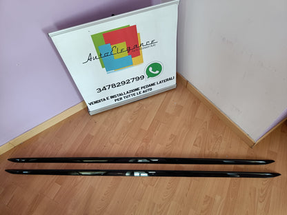 AUDI MINIGONNE LATERALI SOTTO PORTA SLINE ABS NERO LUCIDO TOP QUALITA' 0270 AUTOELEGANCERICAMBI