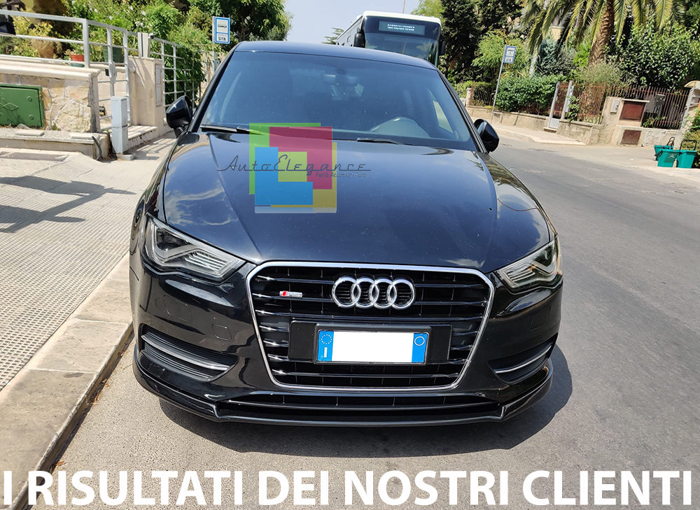 SPLITTER UNDER FRONT BUMPER AUDI A3 8V STANDARD 2012-2015 ABS SPOILER