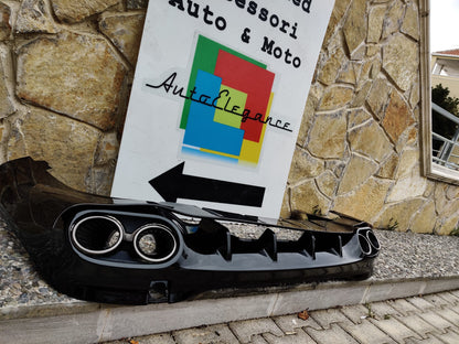 MERCEDES CLA W118 AMG REAR DIFFUSER WITH BLACK STAINLESS STEEL TIPPER A45