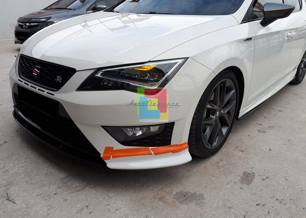 SPOILER LOOK FR FOR SEAT LEON 5F 2012-2016 ABS FRONT BUMPER UNDER SPOILER
