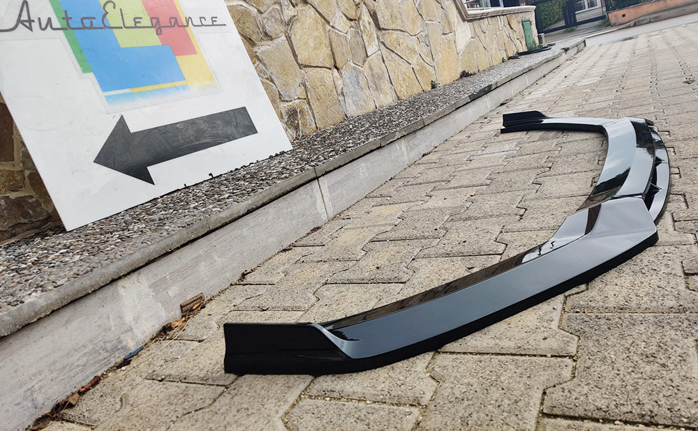 AUDI A3 8V 2017+ BUMPER SPLITTER ABS GLOSSY BLACK RS3 S3 DESIGN