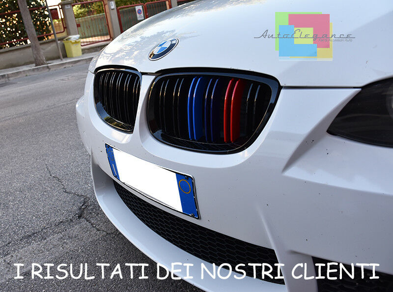 GRIGLIA ANTERIORE DOPPIA FASCIA 3 COLORI M PER BMW SERIE 3 E92 E93 2006-2009