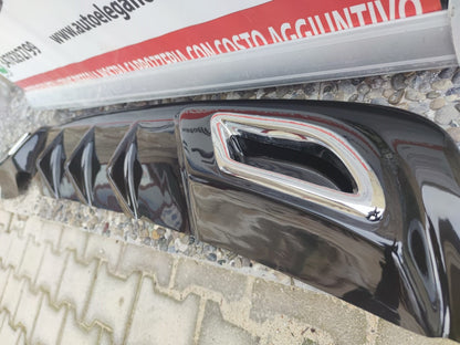 OPEL CORSA D DIFFUSORE SOTTO PARAURTI POSTERIORE NERO LUCIDO ABS 0128