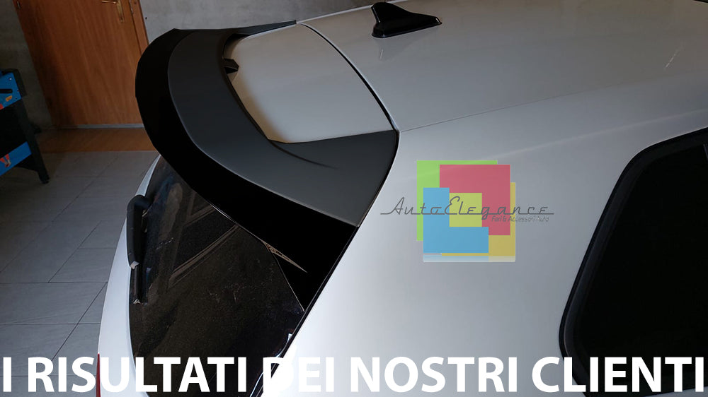 SPOILER TETTO PER VW GOLF 8 VIII 2019+ POSTERIORE LOOK RLINE NERO LUCIDO ABS