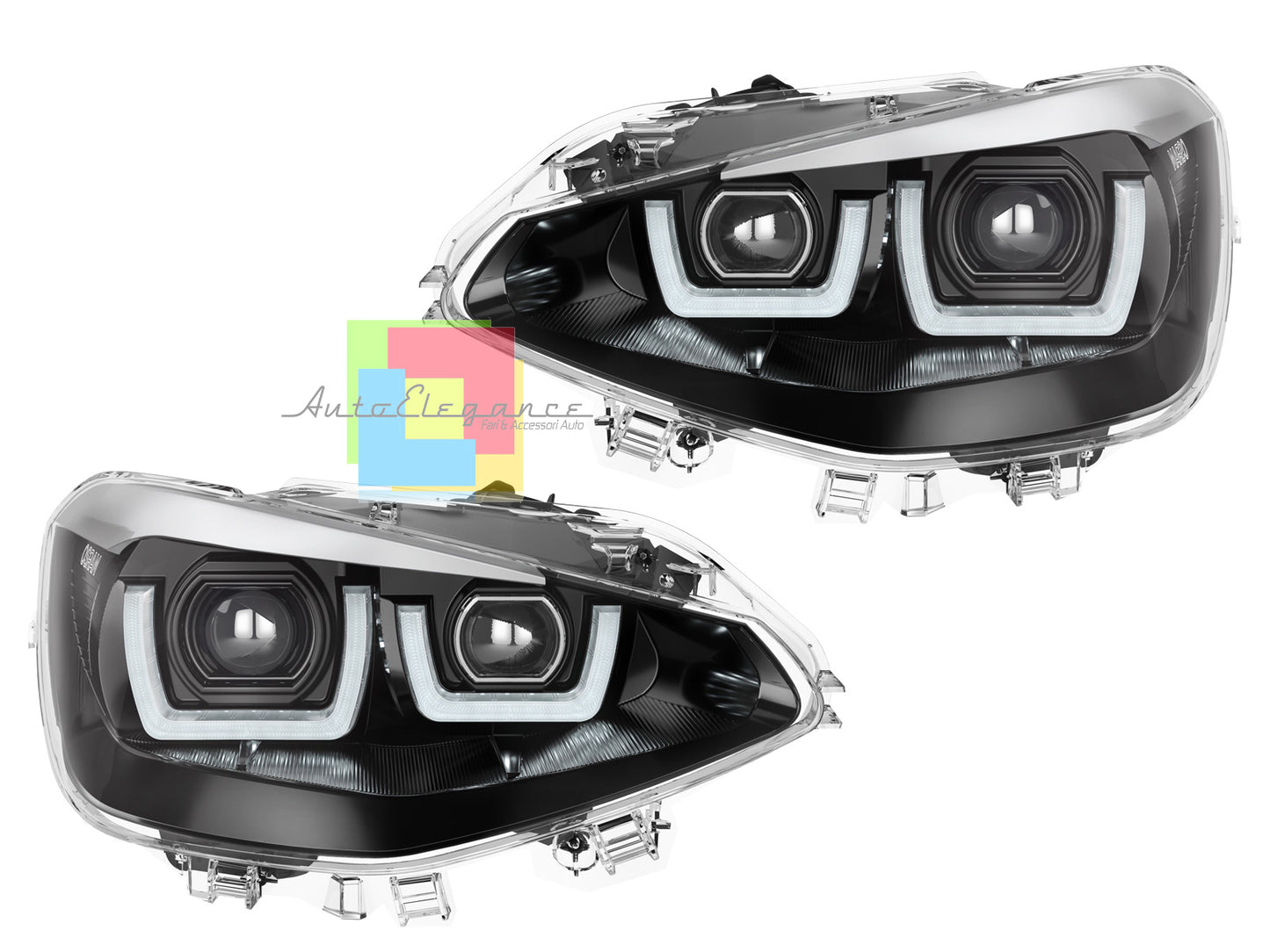 OSRAM BMW 1 SERIES F20 F21 2011-2015 ANGEL EYES WHITE LED HEADLIGHTS