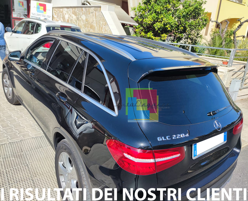 ROOF SPOILER MERCEDES GLC X253 SUV 2015-2021 REAR AMG ABS GLOSS BLACK