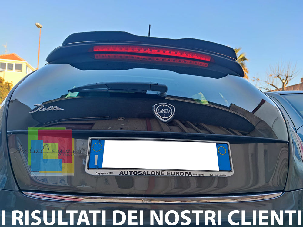 LANCIA DELTA 2008+ SPOILER POSTERIORE TETTO AGGIUNTIVA ALA NERO LUCIDO