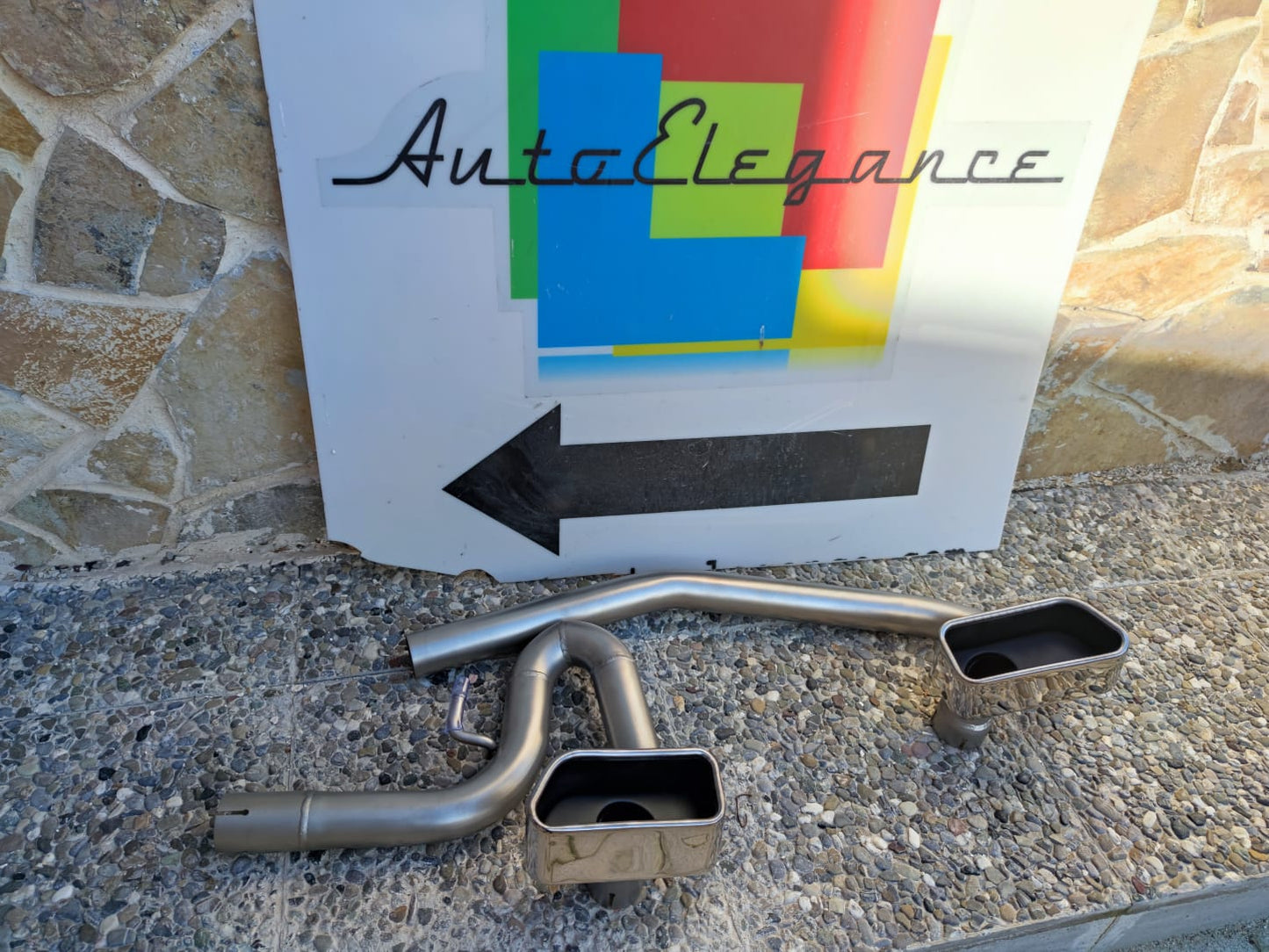 TERMINALI SCARICO COMPLETI PER BMW SERIE 5 F10 F11 INOX M SPORT V8