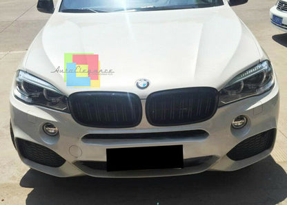 PER BMW X6 F16 2014+ CALANDRA DOPPIA STRISCIA LOOK M - GRIGLIE ANTERIORI -