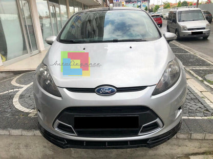 LIP SPOILER SOTTO PARAURTI ANTERIORE PER FORD FIESTA MK7 2008-2012 ABS NERO .-