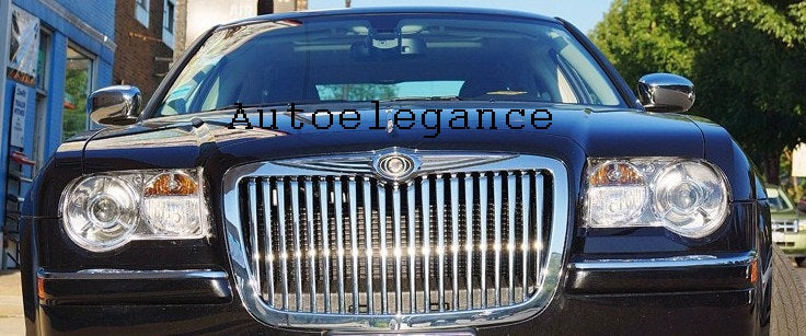 CHRYSLER 300C 2004-2011 GRIGLIA ANTERIORE CROMATA LOOK ROLLS ROYCE AUTOELEGANCERICAMBI