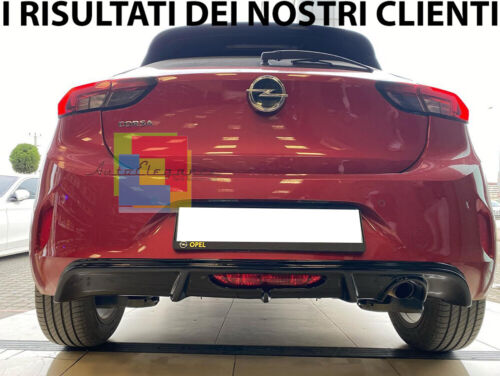 OPEL CORSA F 2019+ REAR SPOILER DIFFUSER SPORT ABS UNDER BUMPER .- 
