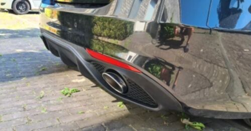 UNDER BUMPER ALFA ROMEO GIULIA REAR DIFFUSER WITH SINGLE TIP ABS 