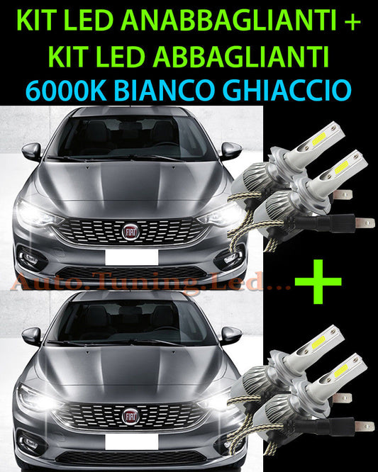 LED KIT HIGH BEAM &amp; LOW BEAM LAMPS FOR FIAT TIPO H7 / H7 LED HEADLIGHT