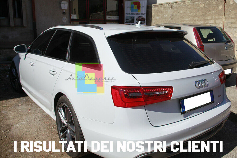 AUDI A6 C7 4G AVANT SPOILER POSTERIORE ALETTONE SUL TETTO ALETTONE LOOK RS6 AUTOELEGANCERICAMBI