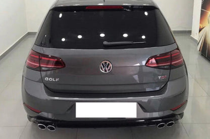 VW GOLF 7.5 2017- REAR DIFFUSER UNDER BUMPER FOUR TIP ABS BLACK