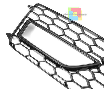 AUDI A4 B8 2012-2015 GRIGLIE FENDINEBBIA PER PARAURTI SLINE NIDO D'APE RS4 NERO AUTOELEGANCERICAMBI