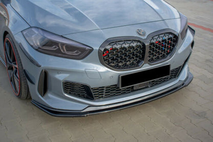 BMW 1 SERIES F40 M SPORT UNDER FRONT BUMPER SPLITTER ABS GLOSSY BLACK BLADE 0
