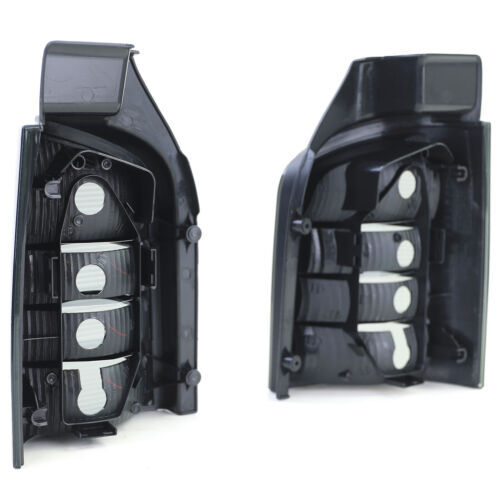 Coppia fanali posteriori in vetro trasparente nero fumé per VW Bus T5 03-09 con portellone AUTOELEGANCERICAMBI