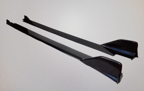SEAT LEON 5F SPOILER FR SIDE SPOILERS UNDER SKIRT ABS BLACK SPLITTER MUSTACHE