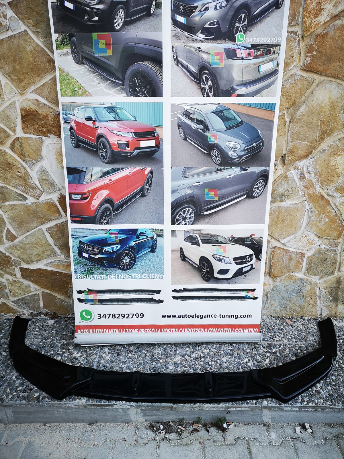 FRONT BUMPER SUITABLE FOR AUDI A6 C8 RS6 2018+ BLACK ABS SPLITTER 0019