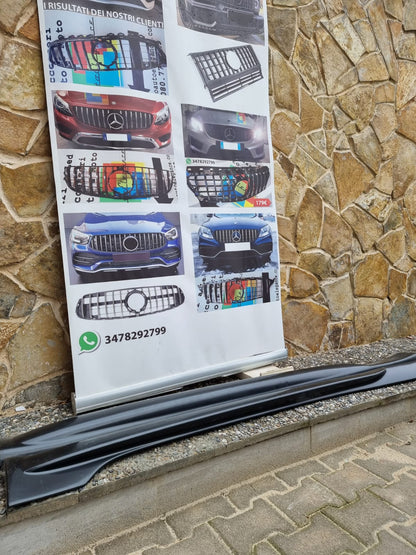 SIDE SKIRTS FOR OPEL INSIGNIA WITH SPOILER UNDER DOOR SPORT ABS OPC