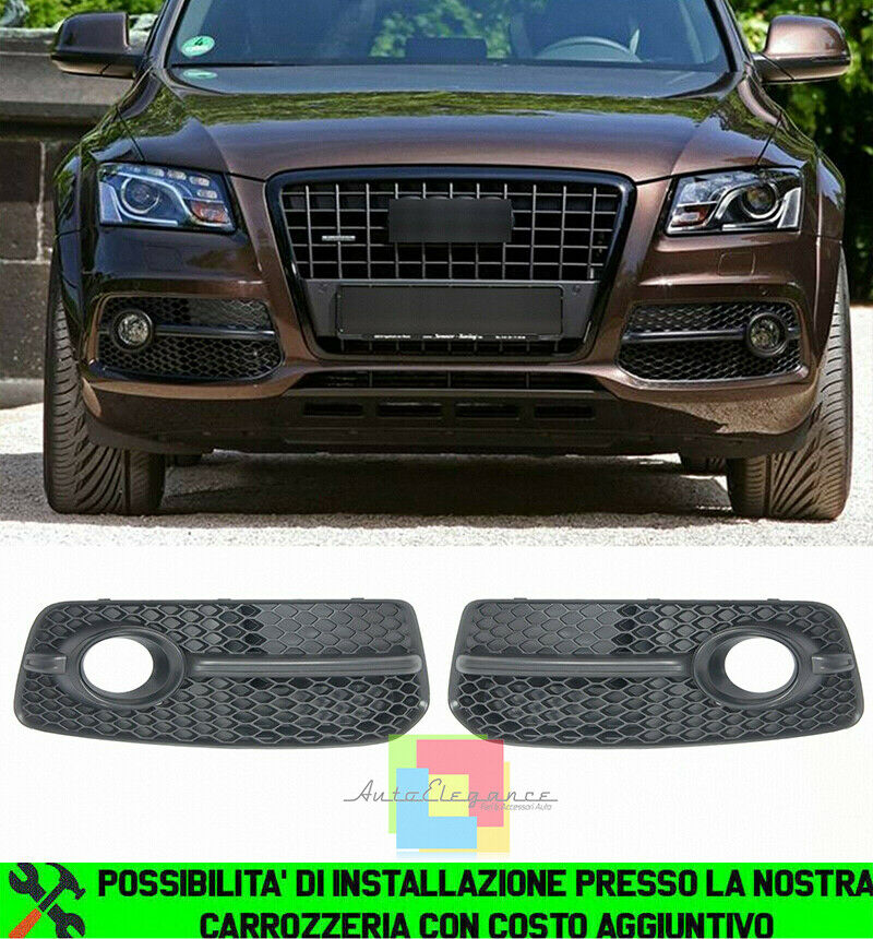 GRIGLIE FENDINEBBIA NERE RSQ5 SQ5 A NIDO D'APE PER AUDI Q5 8R 2008-2012 SLINE
