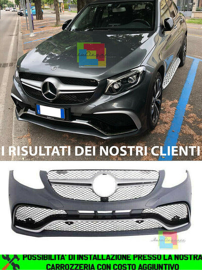 MERCEDES GLC X253 C253 SUV COUPE 2015-2019 FRONT BUMPER AMG LOOK IN ABS