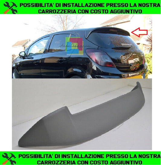 OPEL CORSA D 5 PORTE 2006-2014 SPOILER SUL LUNOTTO POSTERIORE LOOK SPORTIVO