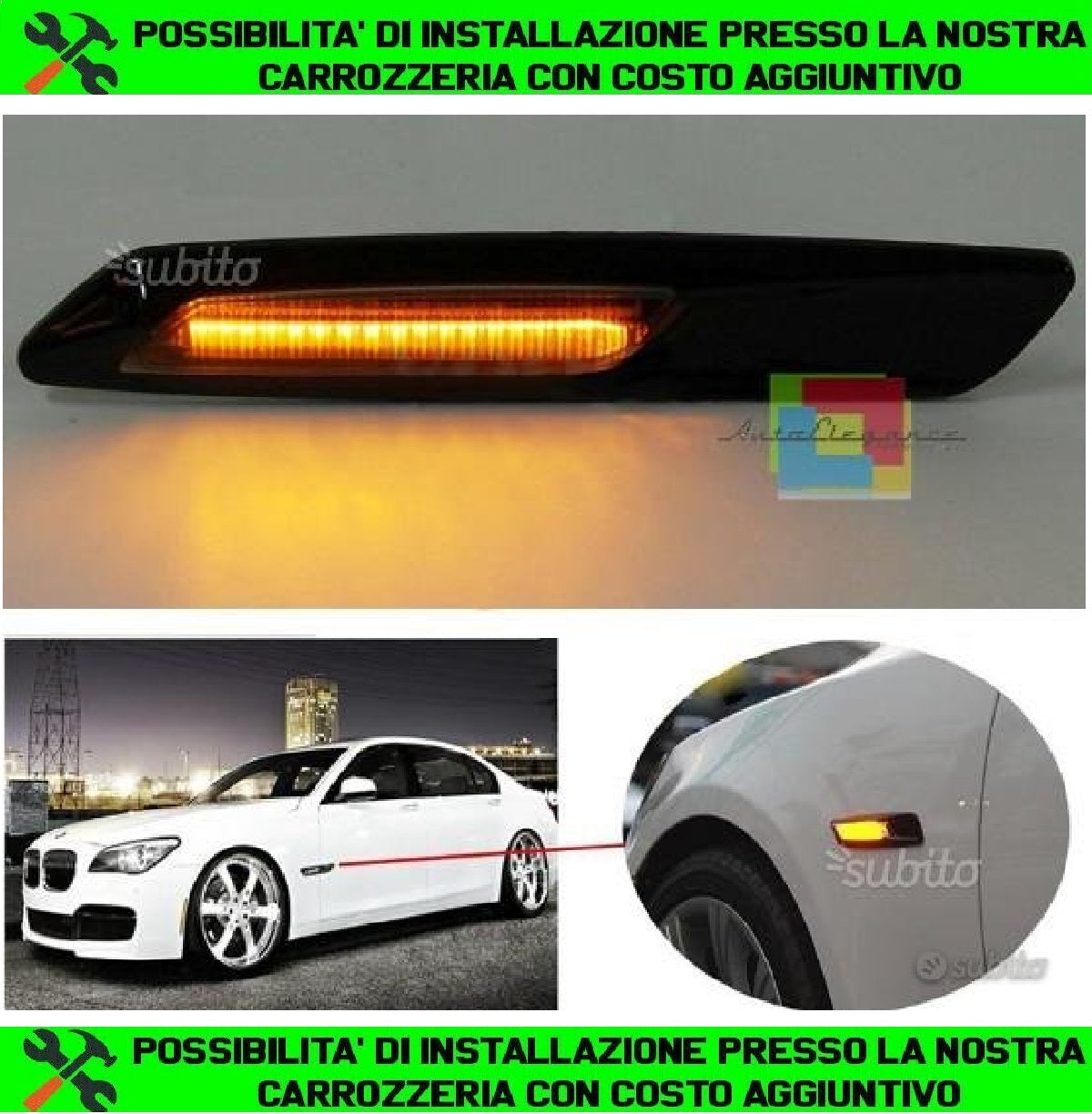 FRECCE NERE FUME' A LED BMW SERIE 5 E60 E61