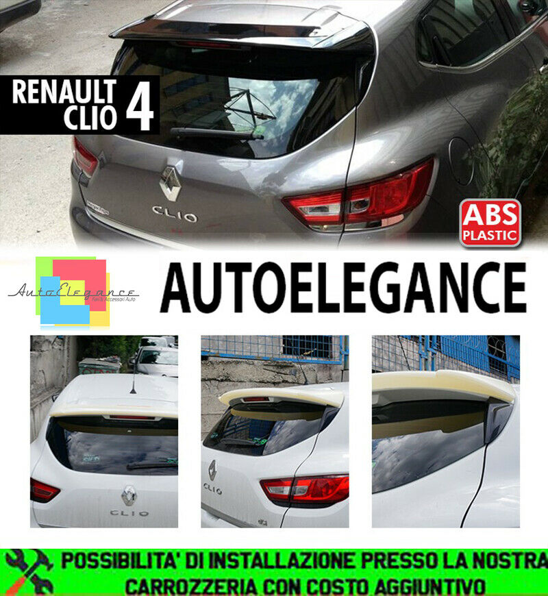 RENAULT CLIO MK4 4 2012-2018 ROOF SPOILER SPORT LOOK ABS / PLASTIC