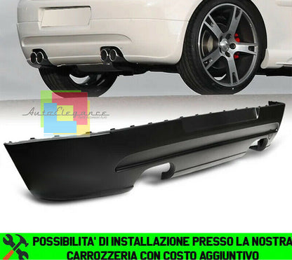 VW GOLF 5 V 03-08 UNDER REAR BUMPER DIFFUSER FOUR EXHAUSTS ABS