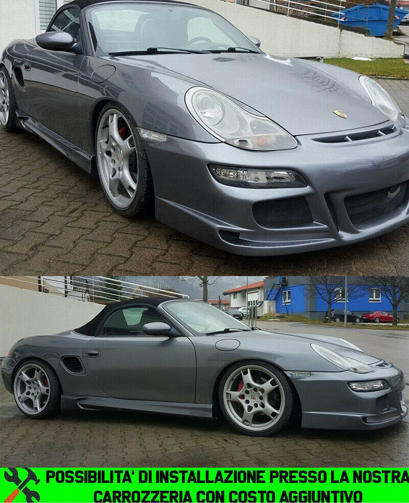 MINIGONNE LATERALI PER PORSCHE BOXSTER 986 SOTTO PORTA SPORTIVE ABS / PLASTIC