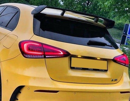 MERCEDES A-CLASS W177 REAR SPOILER AMG LOOK ROOF ABS BLACK WING