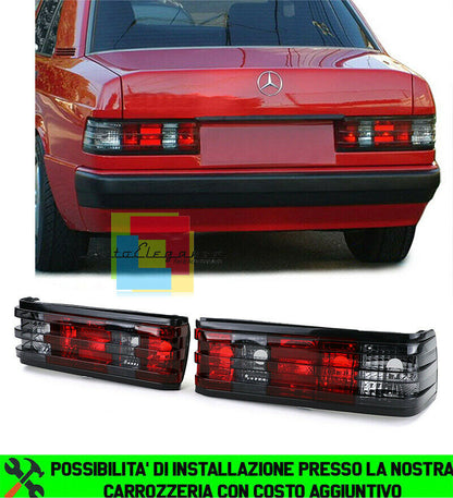 REAR LIGHTS MERCEDES 190 W201 1982-1993 RED SMOKE SPORTY LOOK