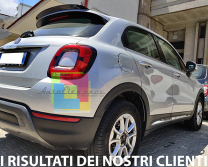 FIAT 500X ADDITIONAL REAR ROOF SPOILER WING LOW SPOILER GLOSSY BLACK