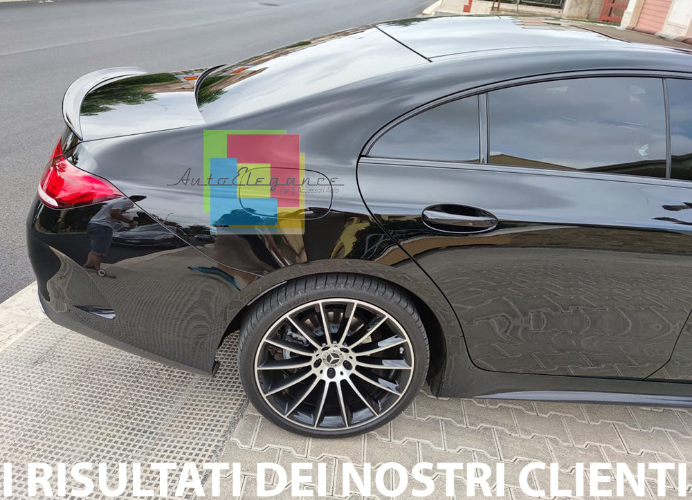 MERCEDES CLS W257 C257 2018+ REAR BONNET SPOILER GLOSS BLACK ABS