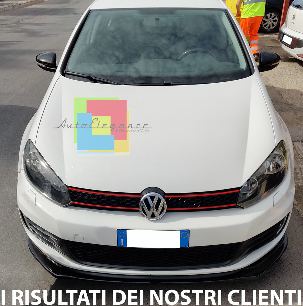 VW GOLF 6 GTI UNDER FRONT BUMPER ABS SPORT LOOK BLACK SPLITTER BLADE