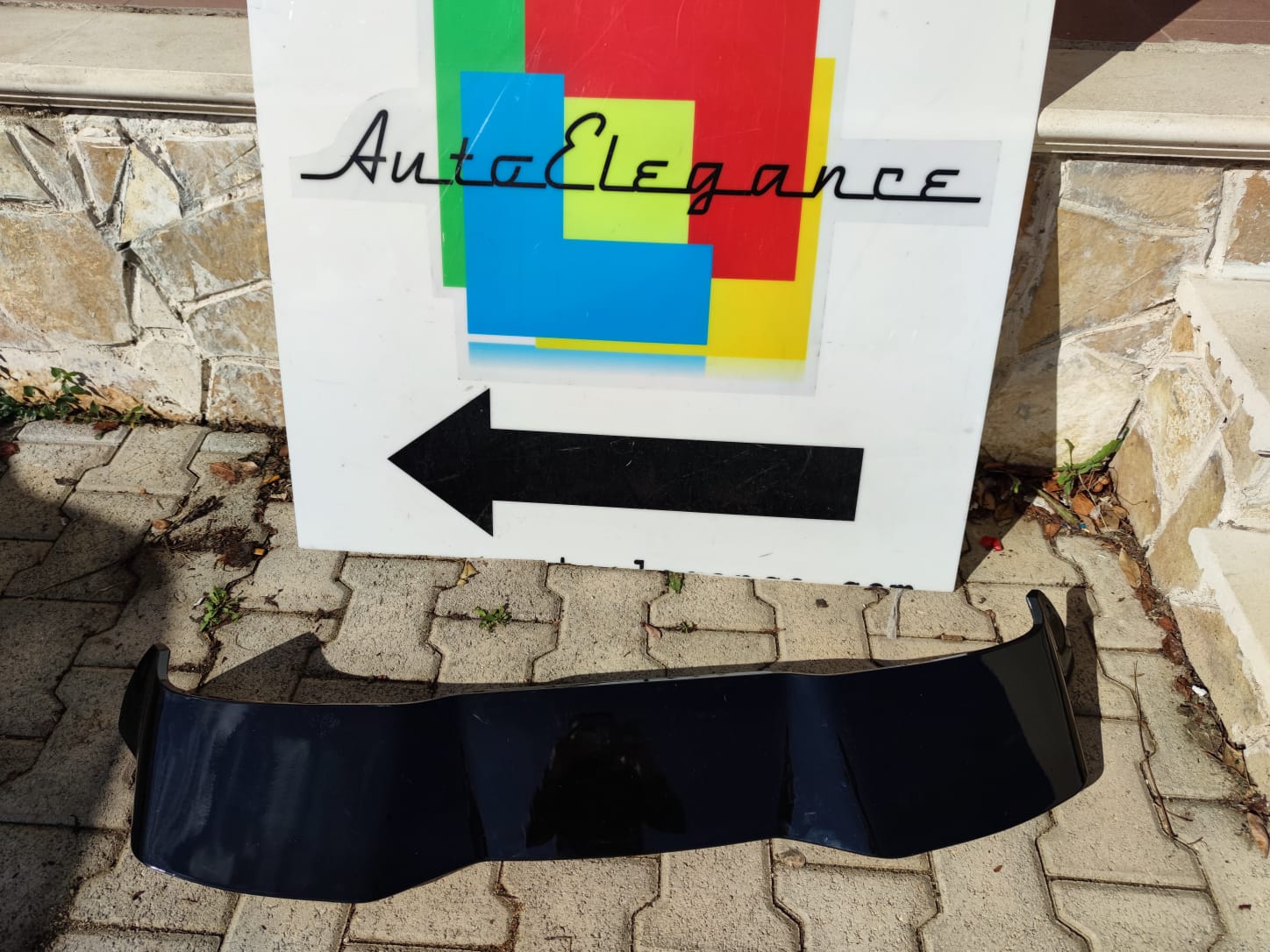 ALETTONE PER RENAULT CLIO 4 IV STANDARD 2012-2018 SPOILER TETTO NERO LUCIDO AUTOELEGANCERICAMBI