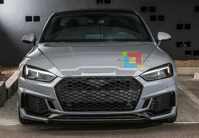 GRIGLIA ANTERIORE AUDI A5 F5 DAL 2017 IN POI LOOK RS5 NERA NIDO D&apos;APE NO LOGO -.