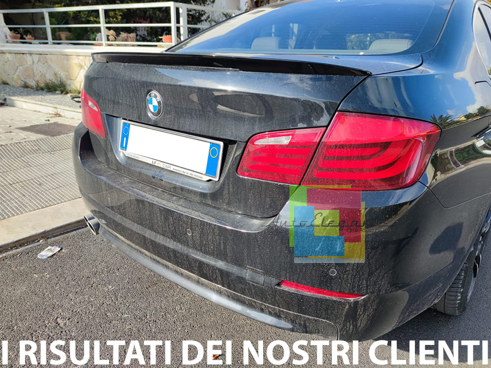 SPOILER POSTERIORE SUL COFANO BMW SERIE 5 F10 BERLINA NERO LUCIDO LOOK M SPORT
